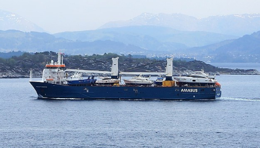 The Eemslift Hendrika had to be evacuated after developing a 45-degree list during a force nine storm. Credit: Wikimedia Commons. Image:The Eemslift Hendrika had to be evacuated after developing a 45-degree list during a force nine storm. Credit: Wikimedia Commons.