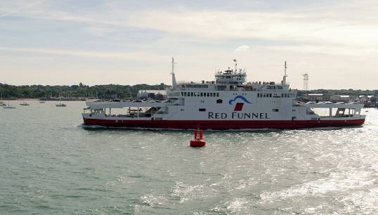 Red Funnel ferry. Image: Wikimedia Commons Image:Red Funnel ferry. Image: Wikimedia Commons