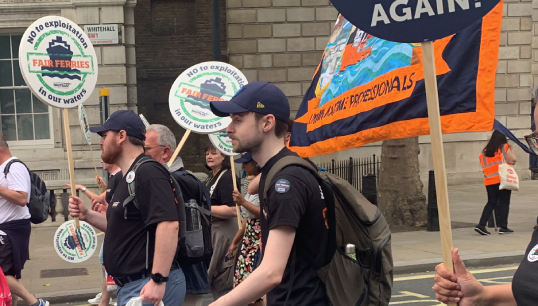 Nautilus staff at the TUC 'We Demand Better' rally in June. Image:Nautilus staff at the TUC 'We Demand Better' rally in June.