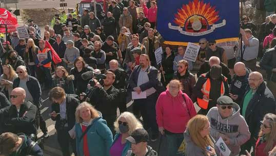 French unions showed further solidarity with sacked P&O Ferries workers, after protests from workers and the public across the UK against the company's actions. Image Wikimedia Commons Image:French unions showed further solidarity with sacked P&O Ferries workers, after protests from workers and the public across the UK against the company's actions. Image Wikimedia Commons