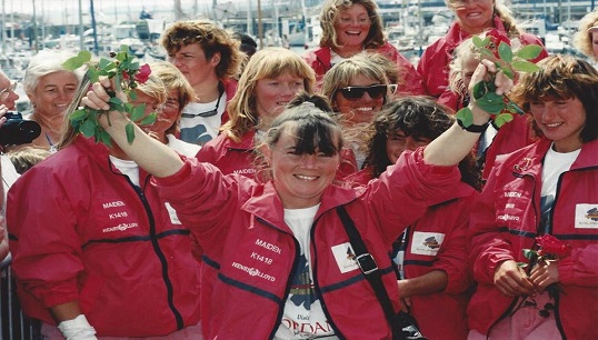 Tracy Edwards and the original Maiden crew celebrating their Whitbread win. Now Maiden is used as a global ambassador for the empowerment of women through education, raising funds for girls' educational programmes around the world Image: The Maiden Factor Image:Tracy Edwards and the original Maiden crew celebrating their Whitbread win. Now Maiden is used as a global ambassador for the empowerment of women through education, raising funds for girls' educational programmes around the world Image: The Maiden Factor