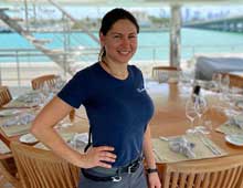 Image:Chief stewardess Sofiia Skorokhod