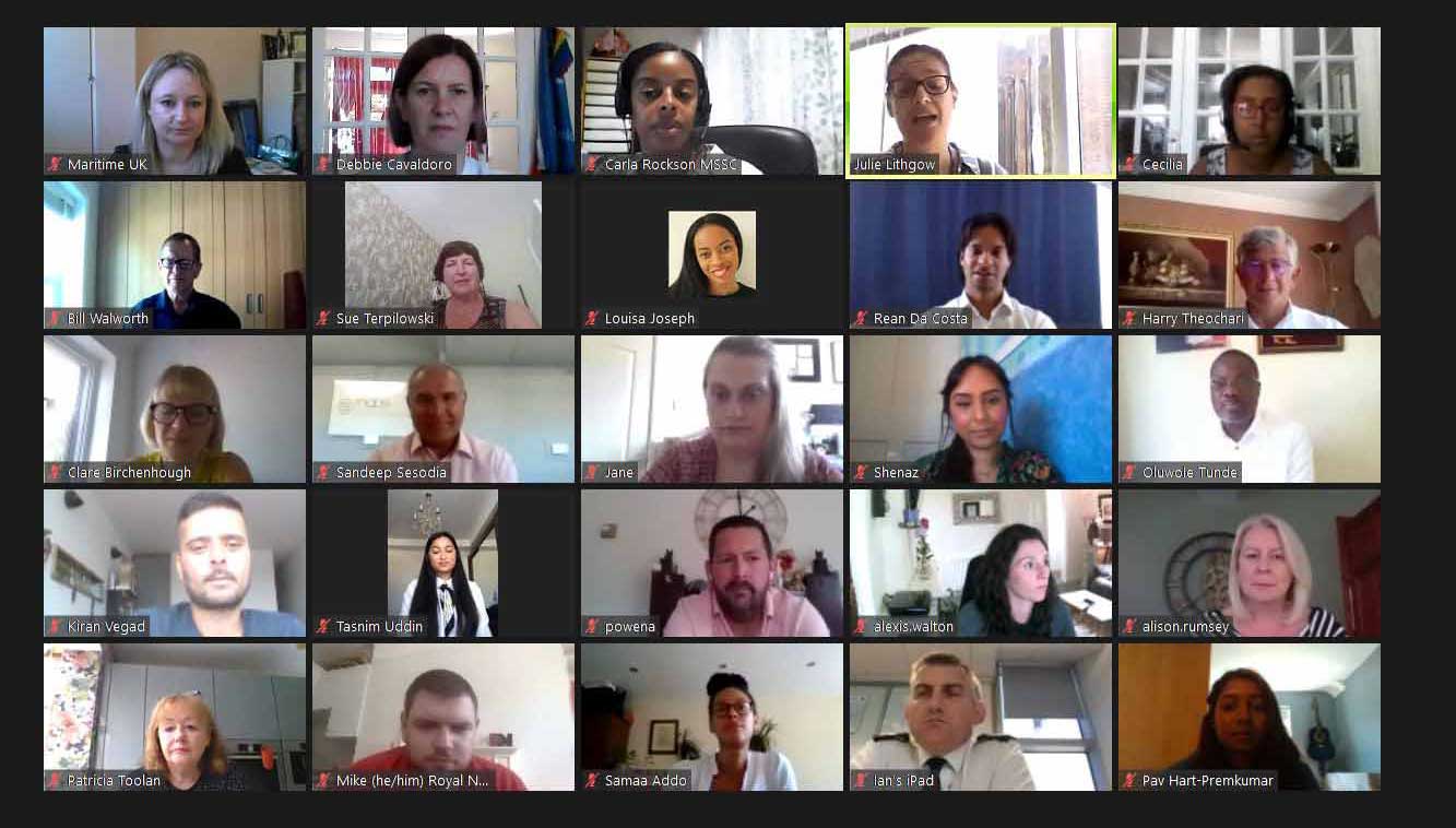 Image:Nautilus assistant general secretary Olu Tunde and head of strategy Debbie Cavaldoro attended the virtual launch of the Ethnicity in Maritime network supporting UK maritime professionals from Black, Asian and Ethnic Minority backgrounds (BAME).