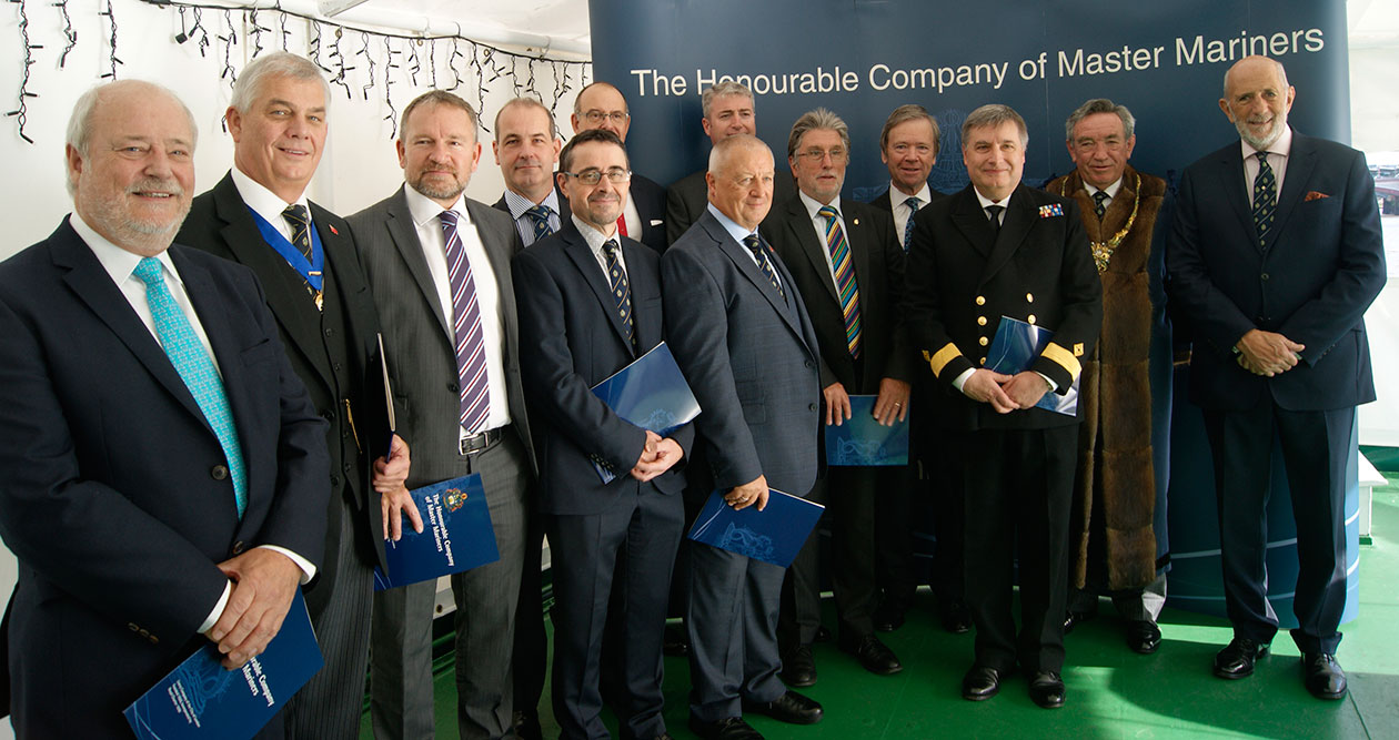 First 10 recipients of the Chartered Master Mariner (CMMar). Image:First 10 recipients of the Chartered Master Mariner (CMMar).