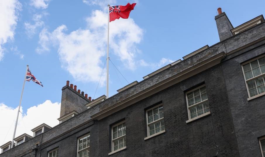 The Red Ensign raised over Downing Street, London, and also at the MoD and DfT. Image: The Seafarers' Charity Image:The Red Ensign raised over Downing Street, London, and also at the MoD and DfT. Image: The Seafarers' Charity