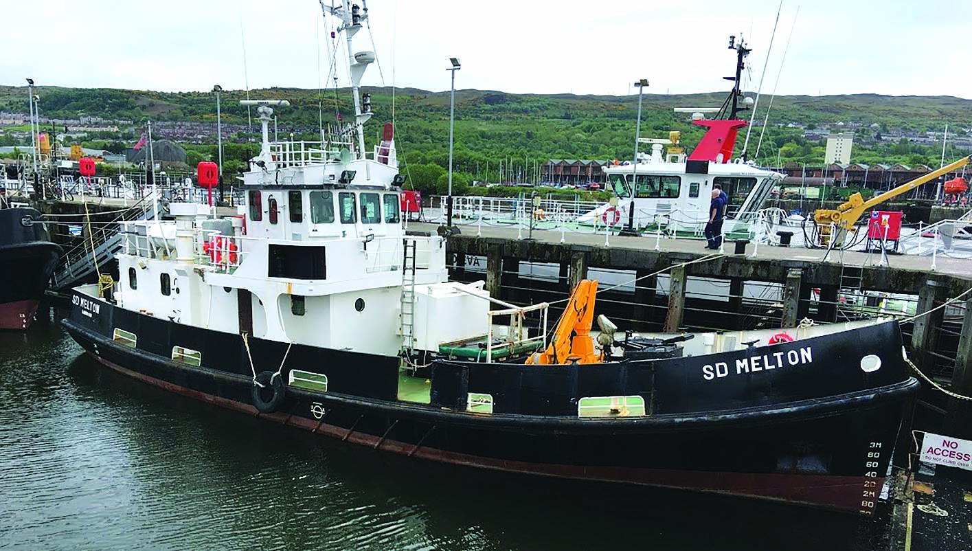 Image:SD Melton, the former Serco vessel which is being refitted as a medical ship for the Vine Trust.