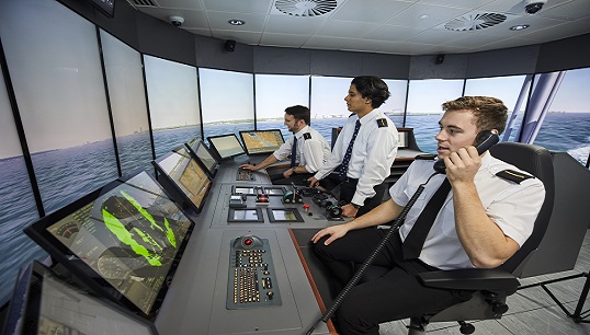 Cadets using a simulator at Warsash Maritime School in the UK. Image: Warsash Image:Cadets using a simulator at Warsash Maritime School in the UK. Image: Warsash