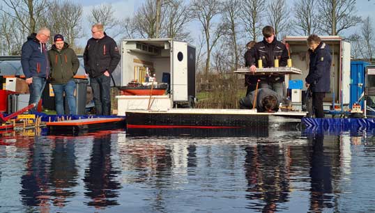 Prospective students sail remote-controlled boats during a Dutch careers open day at the Maritime Academy Harlingen. Image: Nautilus International Image:Prospective students sail remote-controlled boats during a Dutch careers open day at the Maritime Academy Harlingen. Image: Nautilus International