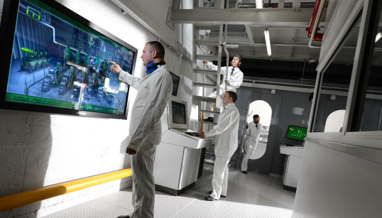 The engineering simulator at South Shields Marine School. Image: SSMS Image:The engineering simulator at South Shields Marine School. Image: SSMS
