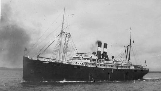 SS Panama, later SS Aleutian, the vessel on which LGBT+ union activist Stephen Blair was working when he was sacked in 1936 for 'homosexuality'. Image: Wikimedia Commons Image:SS Panama, later SS Aleutian, the vessel on which LGBT+ union activist Stephen Blair was working when he was sacked in 1936 for 'homosexuality'. Image: Wikimedia Commons