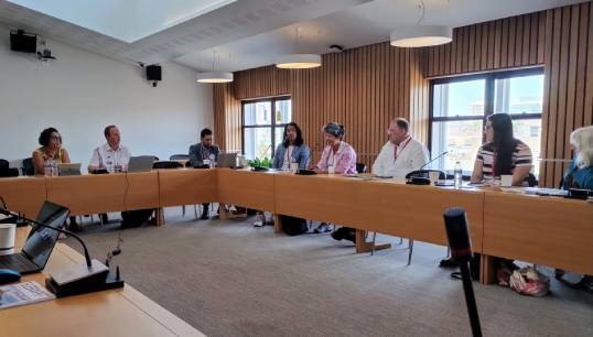 Image:Nautilus member Gustavo Aguilar-Miranda sharing the work of the I Exist Too project at the Pride in Maritime Roundtable. Image: Nautilus International