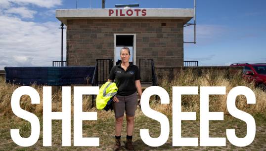 Nautilus Council member Captain Jessica Tyson features in the appeal for female harbour pilots around the world to share their stories. Image: Sama Creatives Image:Nautilus Council member Captain Jessica Tyson features in the appeal for female harbour pilots around the world to share their stories. Image: Sama Creatives