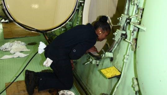 Image:The study findings show that 'women seafarers currently have many unaddressed needs and endure difficult circumstances in which they would benefit considerably from targeted shoreside welfare support'. Image: Professor Helen Sampson/SIRC