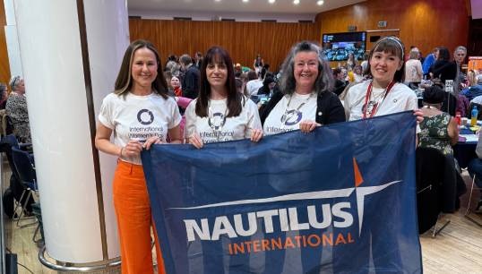 The Nautilus delegation at TUC Women's Conference. Images: Nautilus International Image:The Nautilus delegation at TUC Women's Conference. Images: Nautilus International