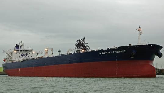 The Russian tanker Olympiysky Prospect, pictured in 2021. In September 2024, the UK government described the vessel as part of 'Putin's shadow fleet', and imposed sanctions. Image: kees torn/Wikimedia Commons Image:The Russian tanker Olympiysky Prospect, pictured in 2021. In September 2024, the UK government described the vessel as part of 'Putin's shadow fleet', and imposed sanctions. Image: kees torn/Wikimedia Commons