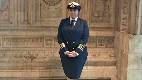 Martel Fursdon manages a sizeable onboard team including cadets and officers Image:Martel Fursdon manages a sizeable onboard team including cadets and officers