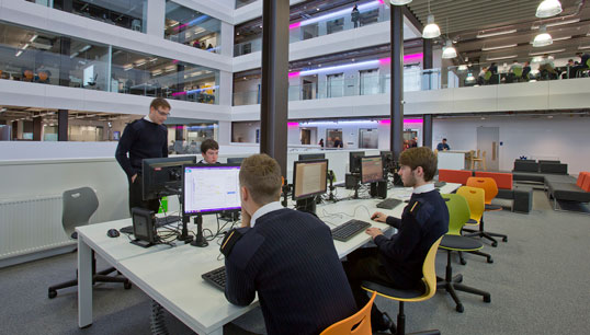 Maritime students at the City of Glasgow Riverside Campus. Image:Maritime students at the City of Glasgow Riverside Campus.