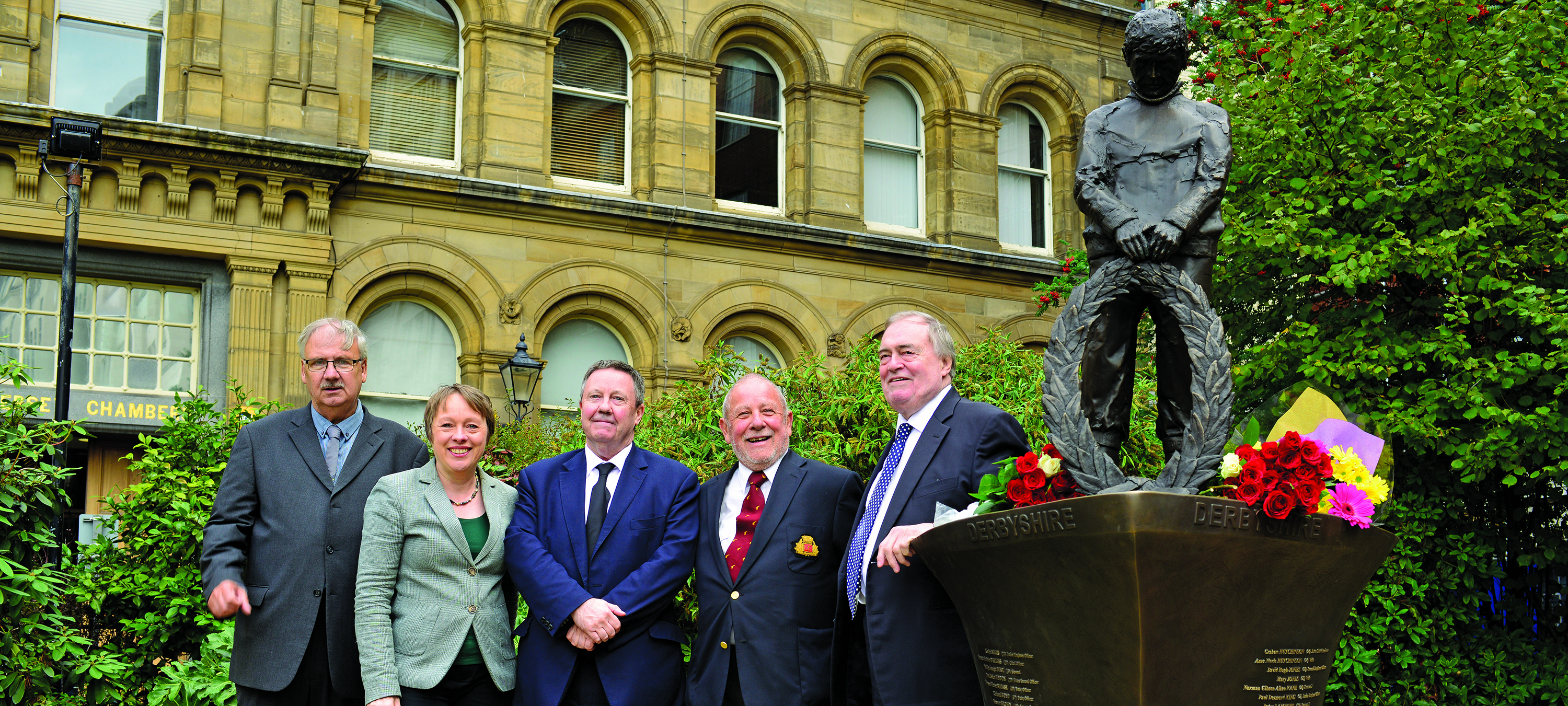 Pictured at the opening of the Derbyshire memorial in Liverpool back in 2018 are (left to right): Paul Lambert of the Derbyshire Families Association; Maria Eagle, MP for Garston and Halewood; former Nautilus International assistant general secretary Ronnie Cunningham; Captain David Creamer from the Bibby Line Reunion committee; and Lord Prescott. Image: Tadgh Devlin Image:Pictured at the opening of the Derbyshire memorial in Liverpool back in 2018 are (left to right): Paul Lambert of the Derbyshire Families Association; Maria Eagle, MP for Garston and Halewood; former Nautilus International assistant general secretary Ronnie Cunningham; Captain David Creamer from the Bibby Line Reunion committee; and Lord Prescott. Image: Tadgh Devlin