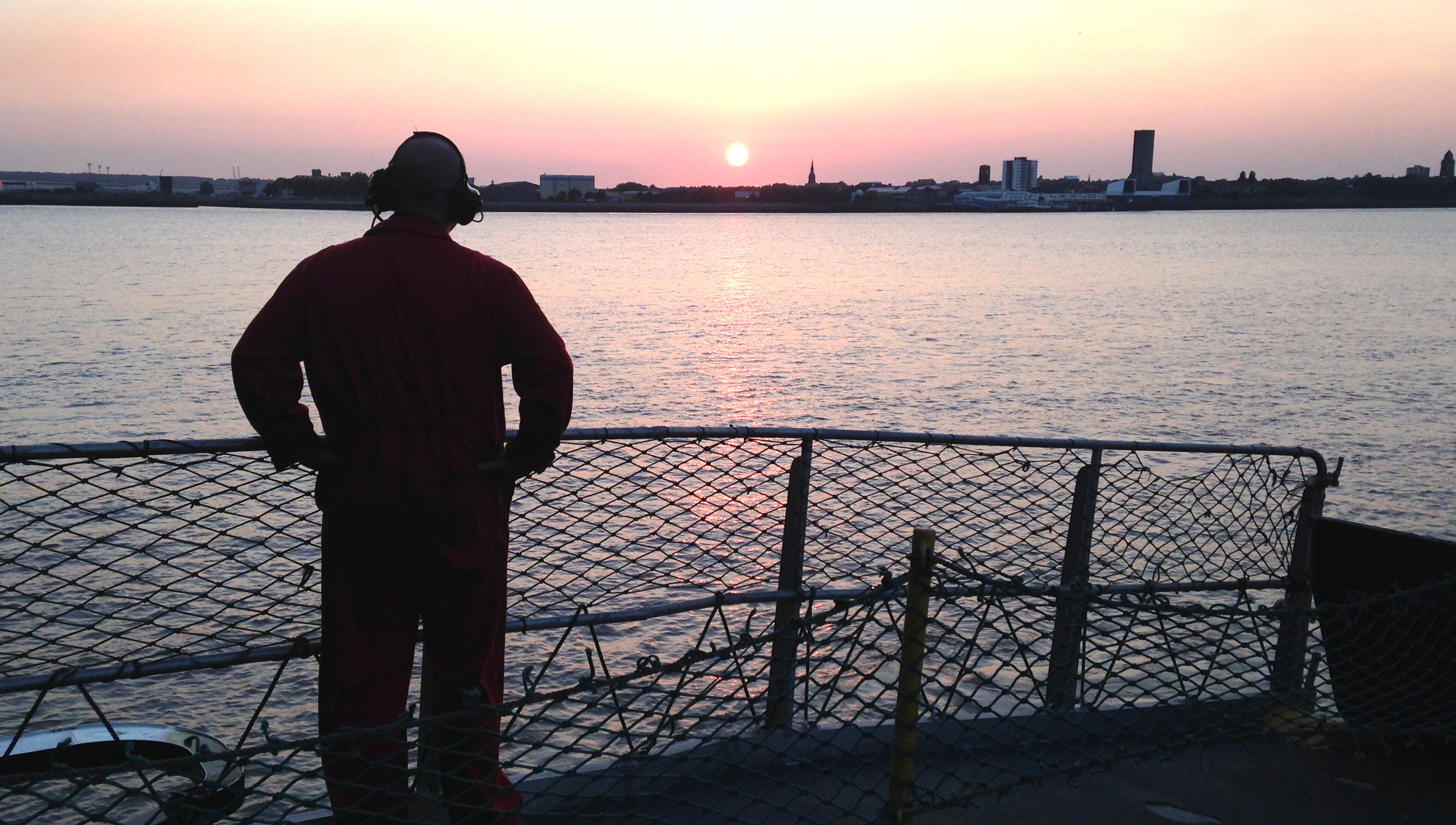 Image:Engineer on a break. Image : Nautilus member Lee Patten.