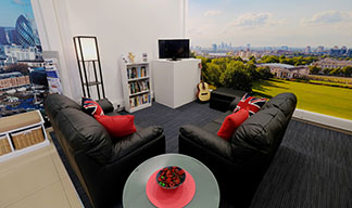 After: There's now comfortable seating, a TV, books to read and a magazine stand
Image:After: There's now comfortable seating, a TV, books to read and a magazine stand