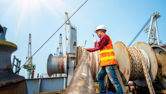 Maritime professionals at work: mooring. Image: Getty Images
Image:Maritime professionals at work: mooring. Image: Getty Images