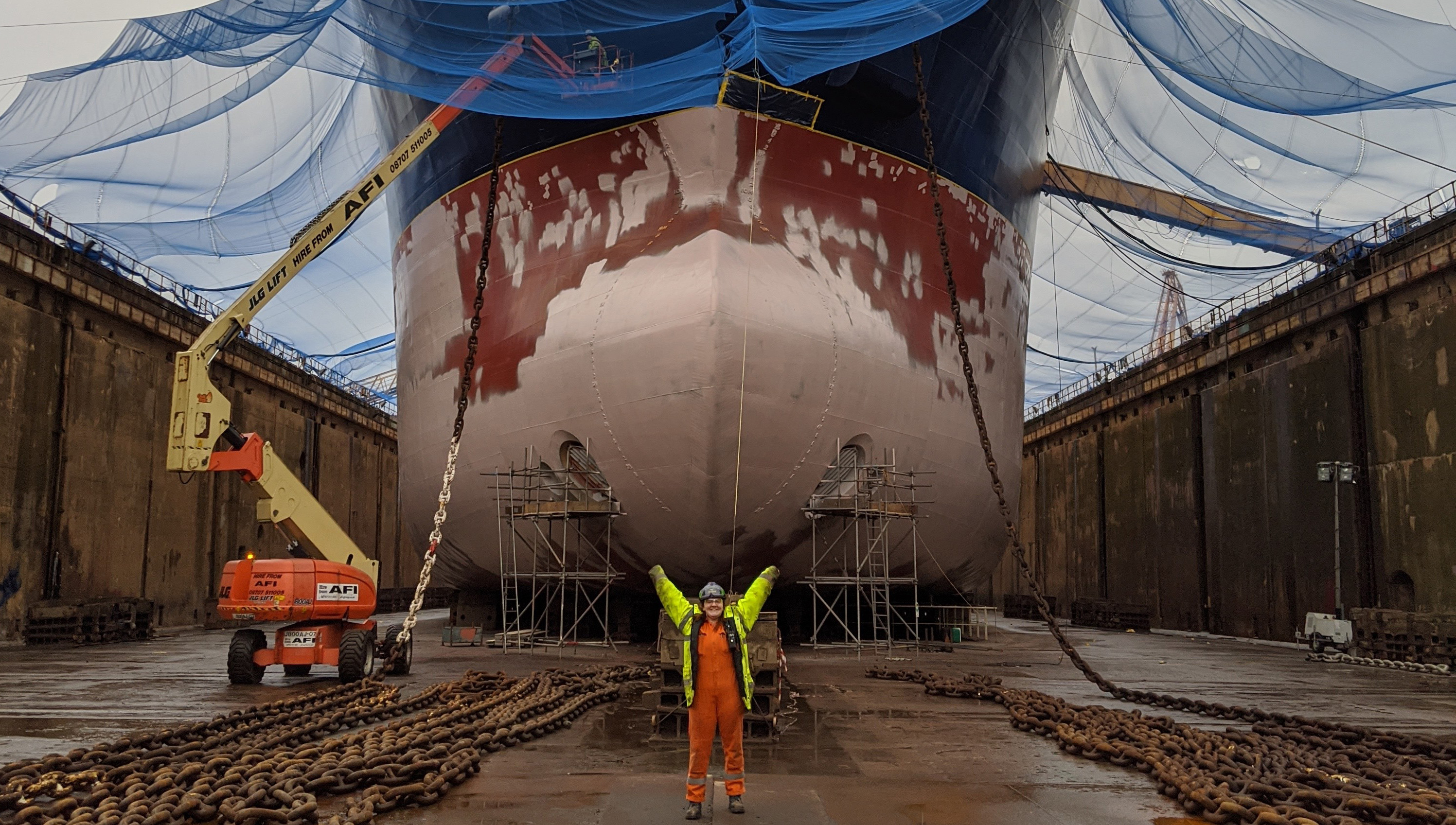 Image:Third officer Alix McDermott had no personal connection to the sea, but does not regret her choice of career and the interesting sights on her global product tanker travels.