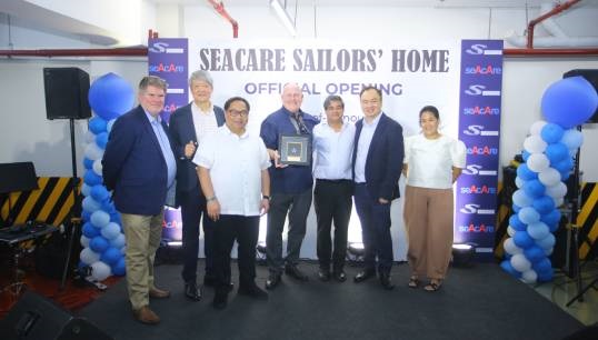 Image:The opening of the new Seacare Sailors' Home in Manila. Image: SOS