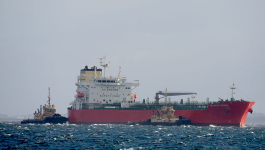 Tugboats Svitzer Harrier and Svitzer Albatross with a chemical tanker off Western Australia earlier in 2021. Image: Wikimedia Commons Image:Tugboats Svitzer Harrier and Svitzer Albatross with a chemical tanker off Western Australia earlier in 2021. Image: Wikimedia Commons