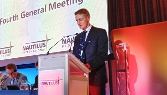 Nautilus member James Stockbridge proposing the motion Support for Neurodivergent Seafarers to the 2023 Nautilus International General Meeting. Image: Nautilus International Image:Nautilus member James Stockbridge proposing the motion Support for Neurodivergent Seafarers to the 2023 Nautilus International General Meeting. Image: Nautilus International