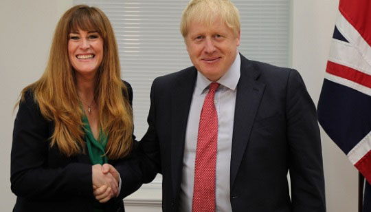 Kelly Tolhurst with Prime Minister Boris Johnson. Image: kelly4rochesterandstrood.com Image:Kelly Tolhurst with Prime Minister Boris Johnson. Image: kelly4rochesterandstrood.com