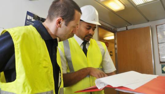 Image: The safety exam questions on navigation and stability have been amended and the exam is now reduced from 3 hours to 2.5 hours. Image: MCA safety inspection. M Crozet/ILO