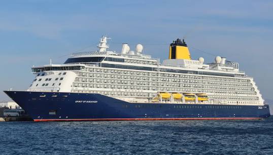 Image:Cruiseship Spirit of Discovery. Image: Lambros Kakes, sourced from www.marinetraffic.com /MAIB