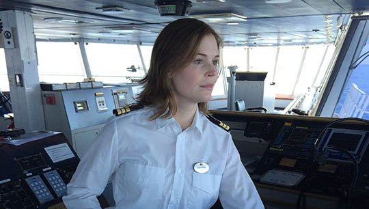 Stena chief officer Sabrina Jikander. Image Stena Line Image:Stena chief officer Sabrina Jikander. Image Stena Line