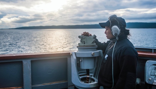 Navigating away from agression: researchers emphasised that 'more effort needs to be made by the industry and public authorities to address the low levels of awareness among seafarers on the procedures to follow if they are suffering workplace harassment.' Image: Wikimedia Commons/US Navy sailor takes bearings Image:Navigating away from agression: researchers emphasised that 'more effort needs to be made by the industry and public authorities to address the low levels of awareness among seafarers on the procedures to follow if they are suffering workplace harassment.' Image: Wikimedia Commons/US Navy sailor takes bearings