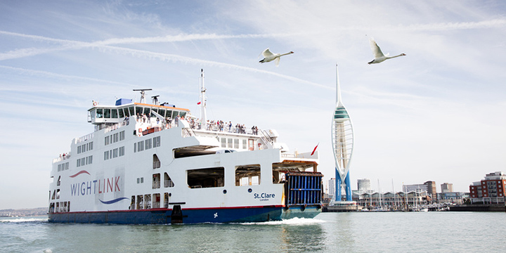 The Wightlink ferry St Clare, which is being used for crossings where passengers can stay in their vehicles. Image: Wightlink Image:The Wightlink ferry St Clare, which is being used for crossings where passengers can stay in their vehicles. Image: Wightlink