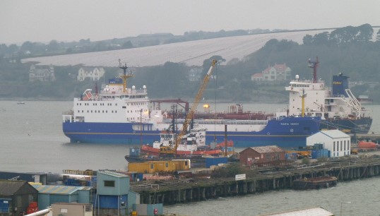 PNTL vessel Pacific Heron in Falmouth docks. Image: Wikimedia Commons Image:PNTL vessel Pacific Heron in Falmouth docks. Image: Wikimedia Commons