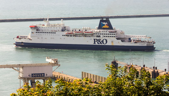 P&O's Pride of Burgundy leaving the Port of Dover in 2014. Image: Wikimedia Commons Image:P&O's Pride of Burgundy leaving the Port of Dover in 2014. Image: Wikimedia Commons