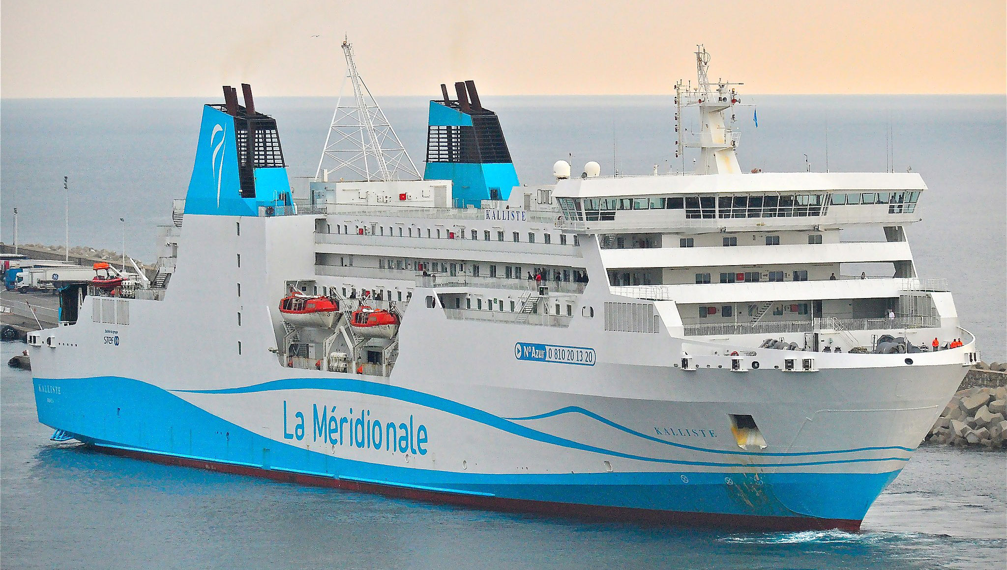 La Méridionale vessel Kalliste arriving in Bastia, 2012. Image: Wikimedia Commons - Louis Moutard-Martin Image:La Méridionale vessel Kalliste arriving in Bastia, 2012. Image: Wikimedia Commons - Louis Moutard-Martin