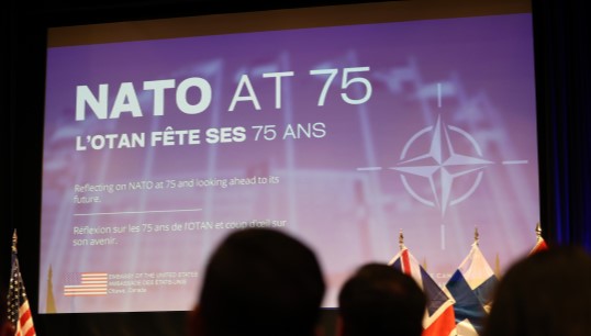 Events at a conference held in Canada to mark NATO's 75th anniversary have been focused on what the organisation's role should be in future. The panel discussion, above, was held in Canada in April 2024, at a separate event organised by the US Embassy/consulates in Canada. Image: Wikimedia Commons Image:Events at a conference held in Canada to mark NATO's 75th anniversary have been focused on what the organisation's role should be in future. The panel discussion, above, was held in Canada in April 2024, at a separate event organised by the US Embassy/consulates in Canada. Image: Wikimedia Commons