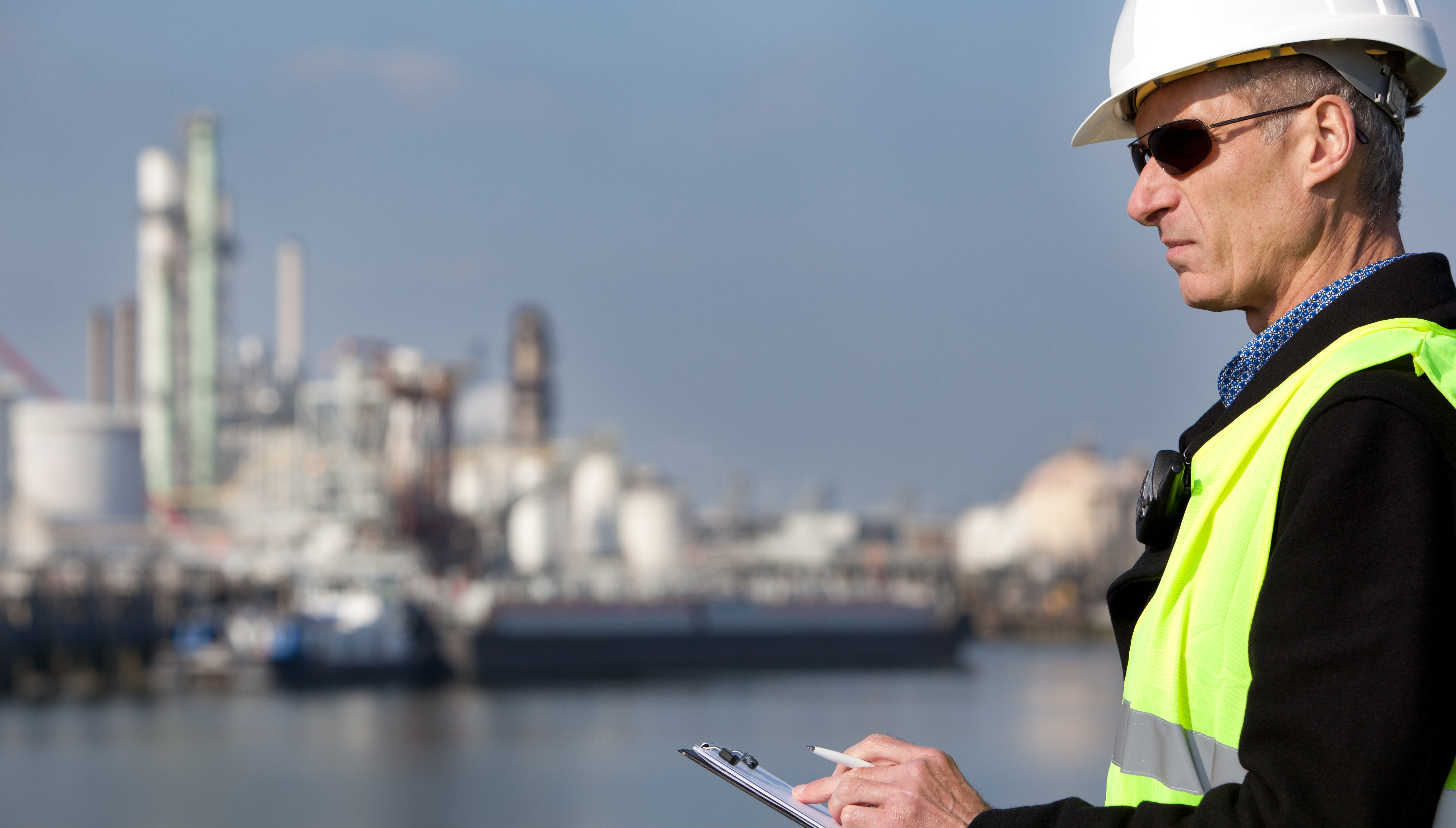 Inspectors may terminate an inspection if it is not safe to continue while complying with the PPE requirements of the vessel or its operator, says the OCIMF. Image: petrochemical inspector, Getty Images Image:Inspectors may terminate an inspection if it is not safe to continue while complying with the PPE requirements of the vessel or its operator, says the OCIMF. Image: petrochemical inspector, Getty Images