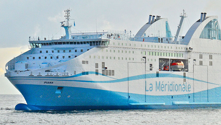 Image:La Méridionale's ferry Piana has been blockaded by the STC and CFTC unions. Image: Wikimedia Commons