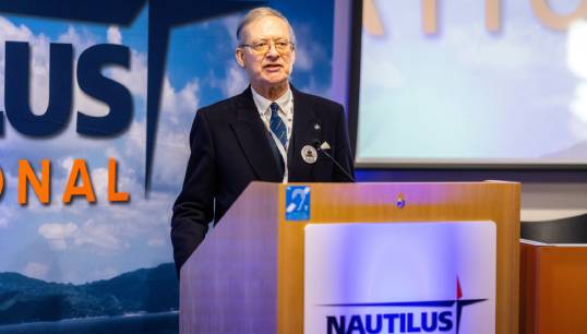 Captain Malcolm Graves proposing a motion supporting the right to strike at the Nautilus UK Branch Conference in November 2022. Image: Brad Wakefield Image:Captain Malcolm Graves proposing a motion supporting the right to strike at the Nautilus UK Branch Conference in November 2022. Image: Brad Wakefield