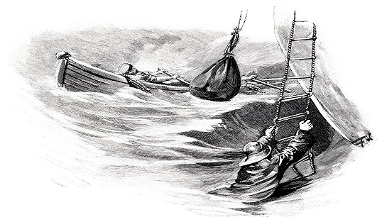 'On getting a Pilot on board in Bad Weather at Sea.' Image: Getty Images Image:'On getting a Pilot on board in Bad Weather at Sea.' Image: Getty Images