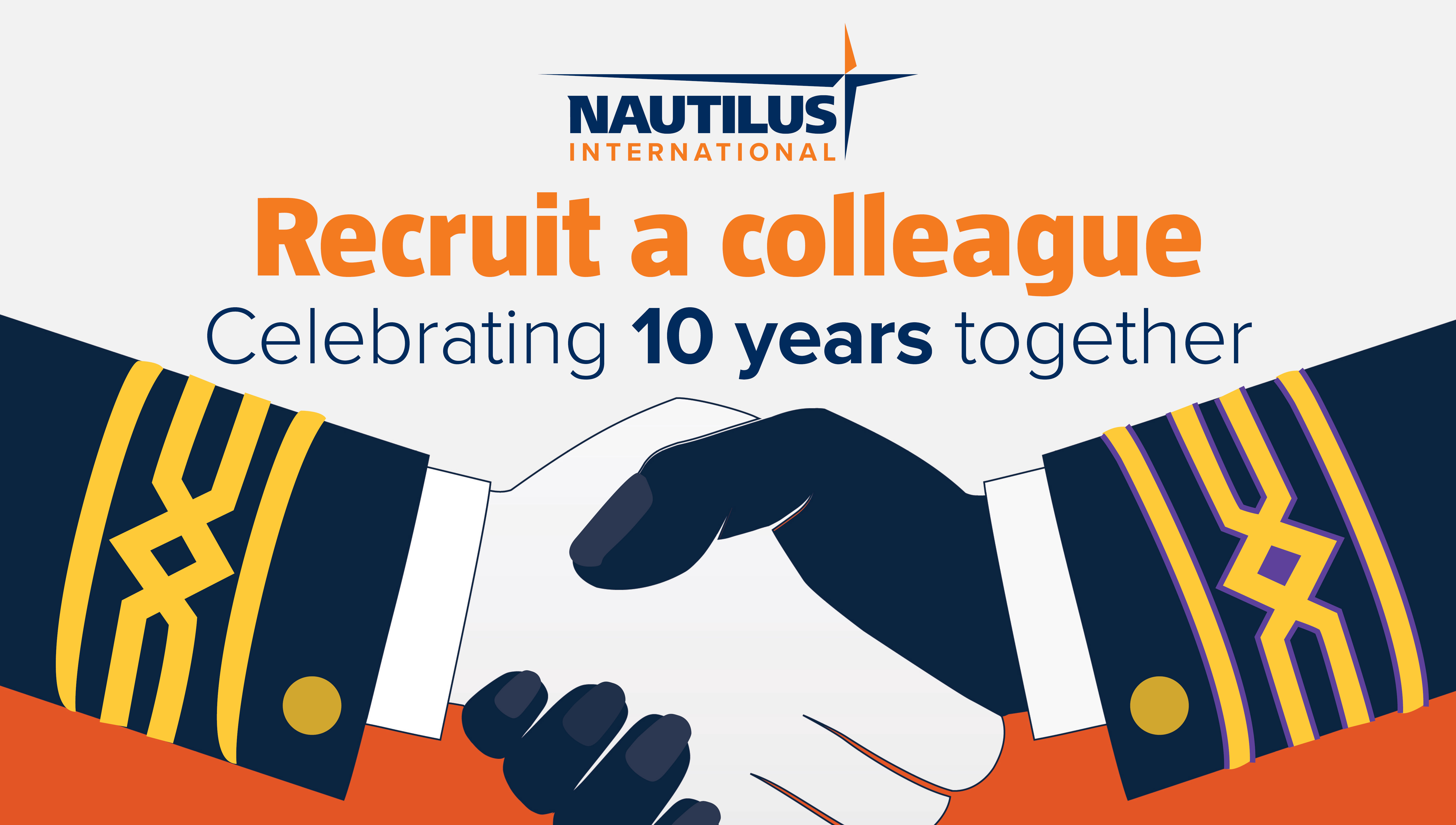 Image:Nautilus has launched a recruitment campaign to celebrate 10 years as a trans-boundary union for maritime professioinals.