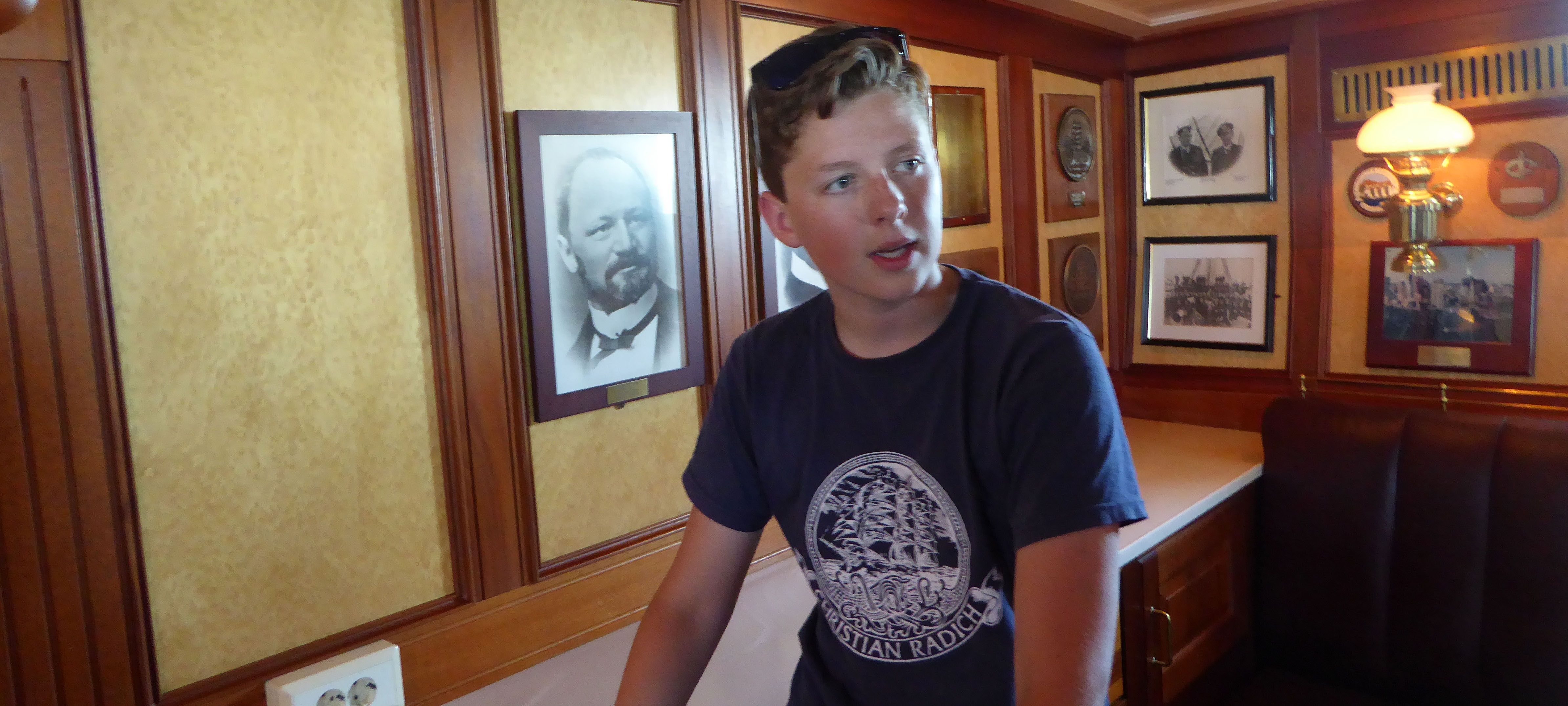 De 15-jarige Tall Ship trainee Boris Leij. Image:De 15-jarige Tall Ship trainee Boris Leij.