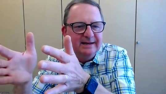 Nautilus general secretary Mark Dickinson during the Mersey Maritime 'Face to Face' online session. Image:Nautilus general secretary Mark Dickinson during the Mersey Maritime 'Face to Face' online session.