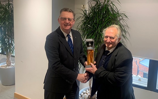 Image:Son of Wrexham: Willie Jackson, right, with Mark Dickinson.