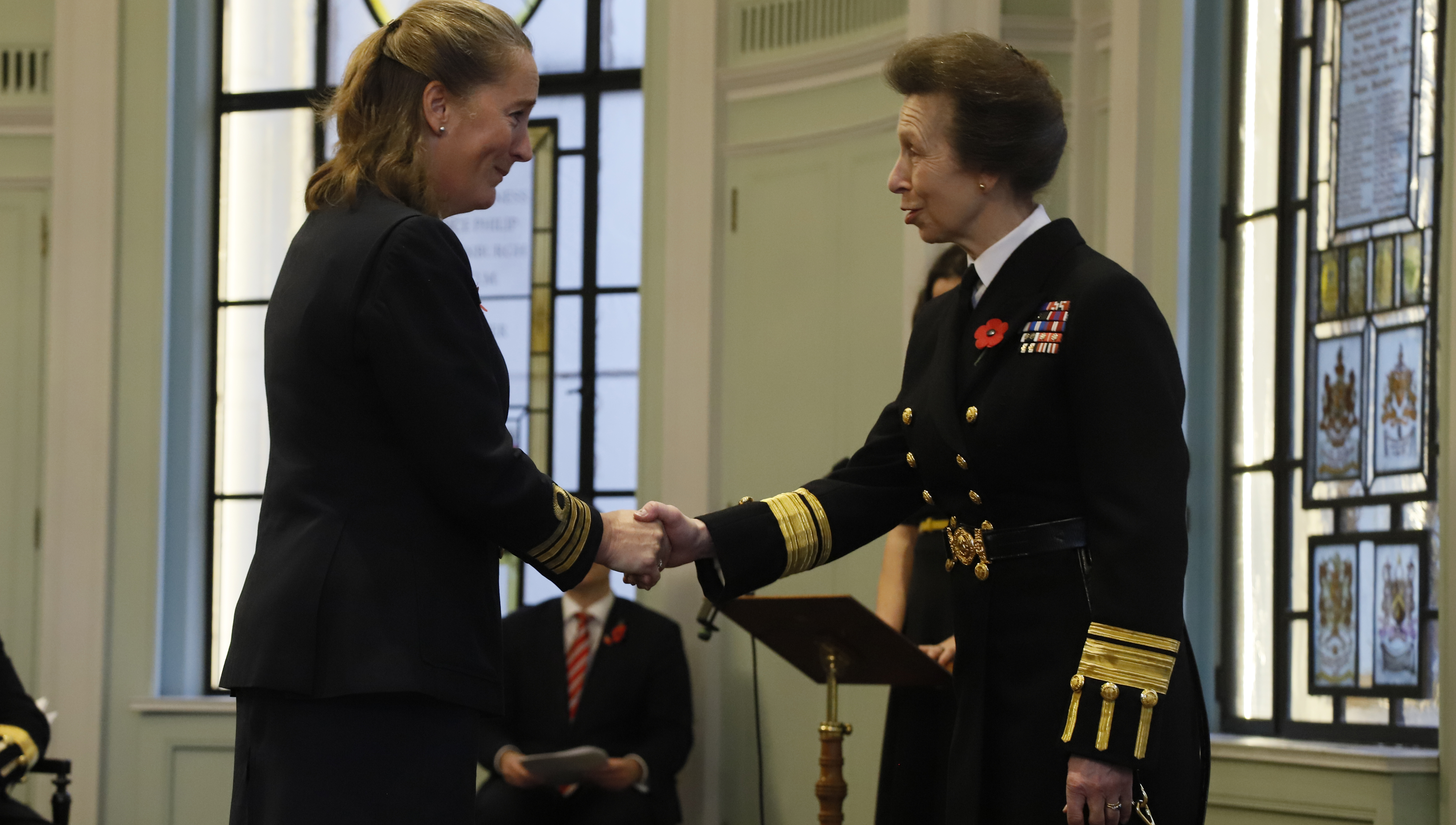 Captain Jessica Tyson being awarded the Merchant Navy Medal by HRH The Princess Royal. Image: Mark Dalton Image:Captain Jessica Tyson being awarded the Merchant Navy Medal by HRH The Princess Royal. Image: Mark Dalton