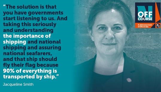 An interview with Jacqueline Smith, ITF maritime coordinator, on FOCs. Image: CPL/Nautilus International Image:An interview with Jacqueline Smith, ITF maritime coordinator, on FOCs. Image: CPL/Nautilus International