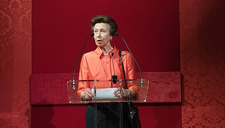 HRH Princess Anne at Banqueting House for LISW 2019 Image:HRH Princess Anne at Banqueting House for LISW 2019